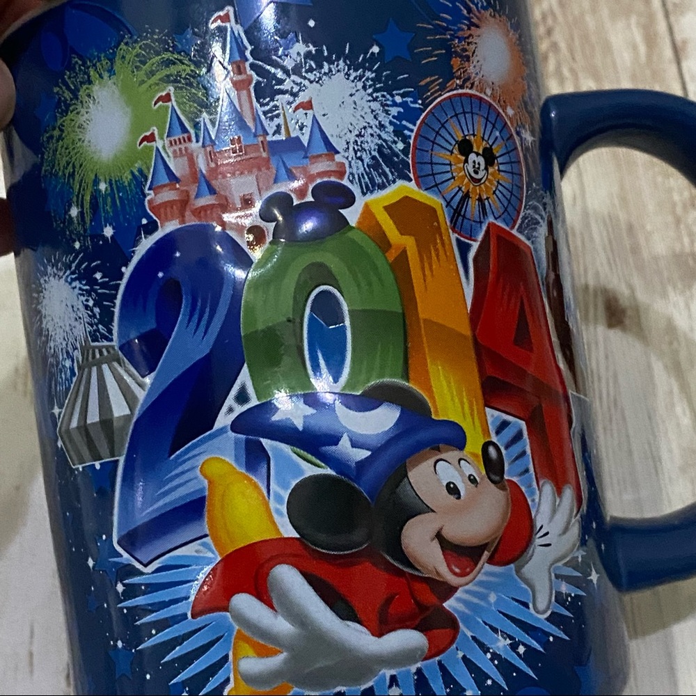 2014 Walt Disney Disney Parks Disneyland 3D Fantasia Mickey Mouse Large Mug - Picture 6 of 12
